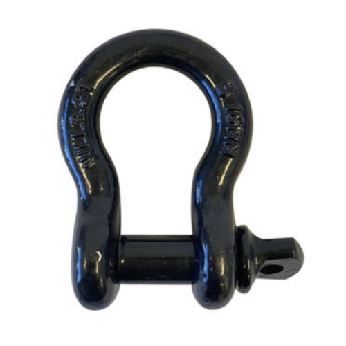 Austlift Shackle Grade 'S' Bow Screw with Powder Colour Coated Black 16mm/3.2T
