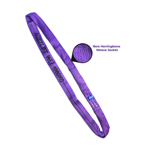 Austlift Durabone 1T Round Sling - Violet
