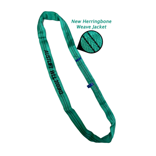 Austlift Durabone 2T Round Sling - Green