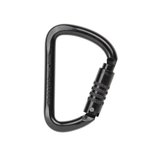 Axis Steel Wide D Autolocking Carabiner- Black