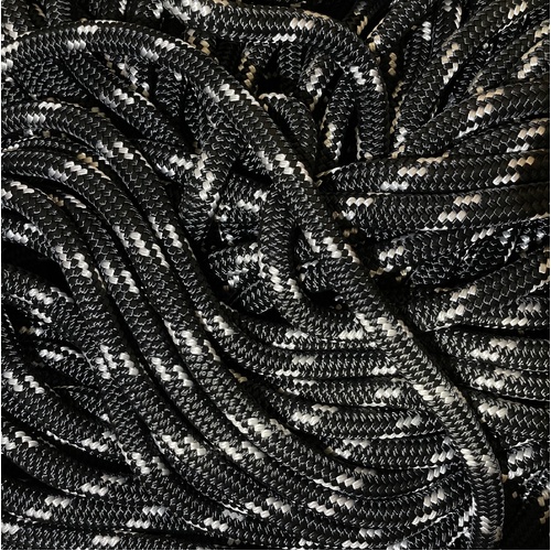 Donaghys 12mm Haul Line - Black with White Fleck Custom Cut