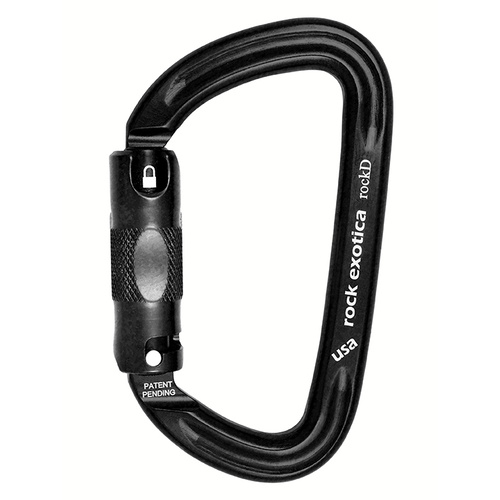 Rock Exotica rockD Auto-Lock Carabiner - Black