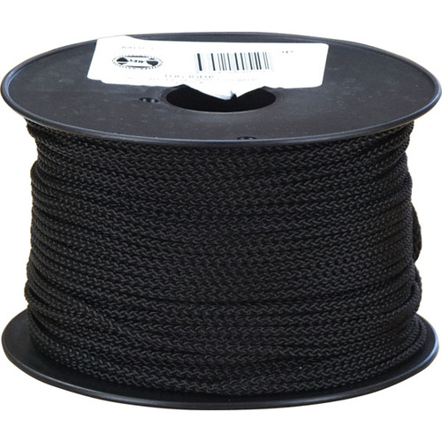 6mm Black VB Cord Double Braid Polyester