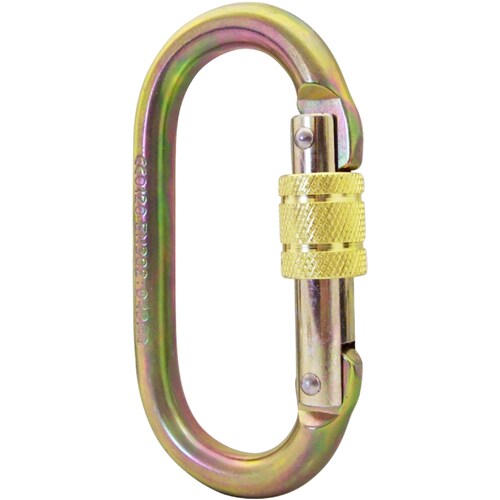 ISC Oval Screwgate Steel Carabiner