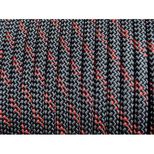 VERTICAL TECHNOLOGY 16mm Double Braid Solid Black with Red Fleck - Per/M