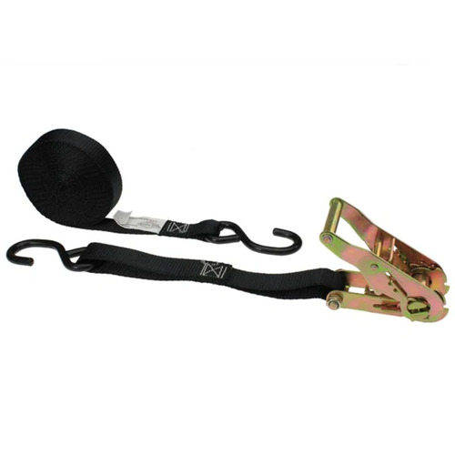 Black S Hook Ratchet 25mm X 3m 750kg L/C
