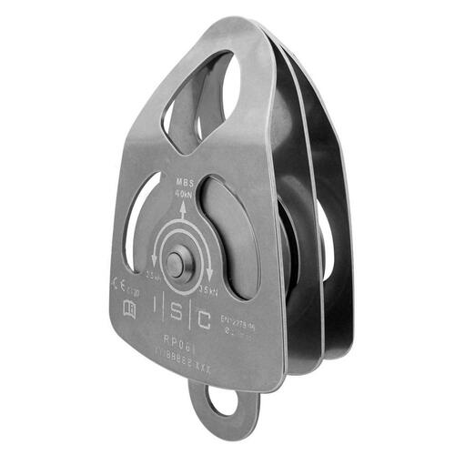 ISC Small Double Stainless Steel Pulley with Becket & Bushings