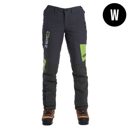 Clogger Zero Gen2 Women's Chainsaw Trousers - Grey/Green