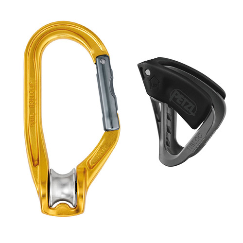 Petzl TIBLOC Ascender and ROLLCLIP Pulley-Carabiner Kit
